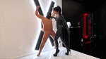 Ballbusting on the St. Andrews cross