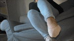 Sweaty nylon socks