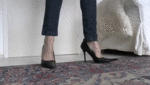 Extremely pointed high heels Lady Victoria Valente jerk off