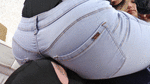 Queen Hanna and Mistress Jane - So close to their jeans asse