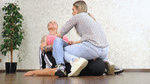 Queen Hanna and Mistress Jane - Slave made into a seat