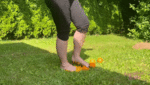 Akira crushes oranges